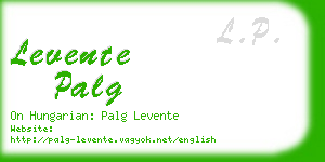 levente palg business card